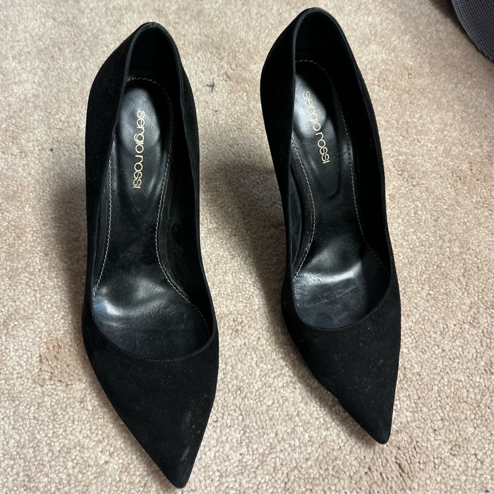 Sergio Rossi Suede Pumps sz 40